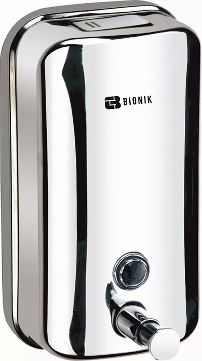 Дозатор / Диспенсер для мыла BIONIK модель BK1001 нерж. сталь 500 мл.