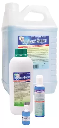ЭФФЕКТ-ФОРТЕ универсальное средство для дезинфекции,канистра 5 литров.