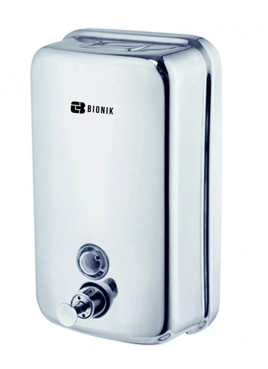 Дозатор для мыла BIONIK модель BK1016 нерж. сталь 1 литр